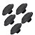 Kit 5 Puxador Para Moveis Ponto Disk G Preto Fosco Zen - Imagem 1
