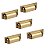 Kit 5 Puxador Plymouth Zen Gold Escovado (dourado) - Imagem 1