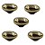 Kit 5 Puxador Ponto Seixo Pequeno Gold Zen Design Zp5761.a00 - Imagem 1