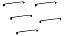 Kit 5 Puxador Preto Fosco Il 950 Italy Line Metal 224mm - Imagem 1