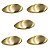 Kit 5 Puxador Seixo G 78mm X 50mm Gold Escovado dourado Zen - Imagem 1