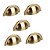 Kit 5 Puxador Shell Gold Escovado Zen 64mm Zp4318.b00 - Imagem 1