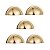 Kit 5 Puxador Shell Zen 64mm Gold (dourado Brilhante) - Imagem 2