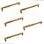 KIT 5 PUXADOR ZIGRINATO IL1780  224MM BRONZE ESC ITALY LINE - Imagem 1