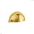 Puxador Shell 48 Mm Zen Gold Escovado (dourado) Concha - Imagem 1