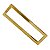 PUXADOR DUPLO INOX PARA PORTA IL4070 40CM (400MM) GOLD DOURADO BRILHANTE ITALY LINE - Imagem 1