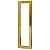 PUXADOR DUPLO INOX PARA PORTA IL4070 40CM (400MM) GOLD DOURADO BRILHANTE ITALY LINE - Imagem 5
