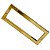 PUXADOR DUPLO INOX PARA PORTA IL4070 30CM (300MM) GOLD DOURADO BRILHANTE ITALY LINE - Imagem 1