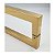 PUXADOR DUPLO INOX PARA PORTA IL4070 60CM (600MM) GOLD DOURADO BRILHANTE ITALY LINE - Imagem 3