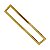 PUXADOR DUPLO INOX PARA PORTA IL4070 60CM (600MM) GOLD DOURADO BRILHANTE ITALY LINE - Imagem 1