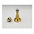 PRENDEDOR BATEDOR DE PORTA MAGNETICO INOX DOURADO - Imagem 7