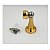 KIT 3 PRENDEDOR BATEDOR DE PORTA MAGNETICO INOX DOURADO - Imagem 6