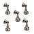 KIT 5 PRENDEDOR BATEDOR DE PORTA MAGNETICO INOX ESCOVADO - Imagem 1