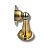 PRENDEDOR BATEDOR DE PORTA MAGNETICO ADESIVO INOX DOURADO - Imagem 2