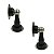 KIT 2 PRENDEDOR DE PORTA MAGNETICO ADESIVO PRETO FOSCO - Imagem 1