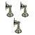 KIT 3 PRENDEDOR DE PORTA MAGNETICO ADESIVO INOX ESCOVADO - Imagem 1