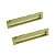 Kit 2 Puxador Concha de Embutir Celleno IL155 224 mm Dourado Fosco - Imagem 1