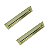 Kit 2 Puxador Concha de Embutir Celleno IL155 224 mm Dourado Fosco - Imagem 2