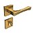 Fechadura Porta Externa Vivaldi Dourado Escovado Pado 55mm - Imagem 1