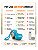 Garrafa Bebedouro Portátil Cachorro Pet 285ml Aço Inox Azul - Imagem 11