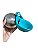 Garrafa Bebedouro Portátil Cachorro Pet 285ml Aço Inox Azul - Imagem 6