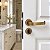 Fechadura Banheiro Duna Imab Antique AQ Ouro Velho Wc 40mm - Imagem 1