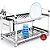 ESCORREDOR DE INOX MAKINOX 20 PRATOS COM PORTA TALHER DE INOX 355550 - Imagem 5