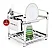 ESCORREDOR DE INOX MAKINOX 12 PRATOS COM PORTA TALHER DE INOX 404071 - Imagem 3