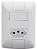 CONJUNTO TRAMONTINA ARIA 1 INTERRUPTOR SIMPLES + 1 TOMADA 20A 57241/044 BRANCO 615323 - Imagem 2