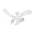 VENTILADOR DE TETO VENTIDELTA 31-3100 NEW SPOT BRANCO 127V 465720 - Imagem 1