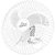 VENTILADOR DE PAREDE VENTIDELTA 60CM 73-6423 BRANCO BIVOLT 60FIOS 232165 - Imagem 4