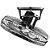 VENTILADOR DE TETO VENTIDELTA 50CM 360º BIVOLT PRETO 76-5402 GRADE DE AÇO 76-5402 766615 - Imagem 7