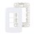 PLACA MARGIRIUS B3 4X2 3P C/S PA019434 BRANCO 672920 - Imagem 1