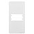 PLACA MARGIRIUS CONDULETE 1 MÓDULO C/SUP SLEEK PA021843 BRANCO 760480 - Imagem 1
