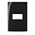 PLACA MARGIRIUS SLEEK 4X2 1 MÓDULO S/S PA015916 EBONY/PRETO 675563 - Imagem 1