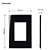 PLACA MARGIRIUS SLEEK 4X2 3 MÓDULO S/S PA015913 EBONY/PRETO 673455 - Imagem 2