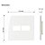 PLACA MARGIRIUS SLEEK 4X4 2 MÓDULO C/S PA016021 BRANCO 673226 - Imagem 4