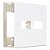 PLACA MARGIRIUS SLEEK 4X4 2 MÓDULO C/S PA016021 BRANCO 673226 - Imagem 6