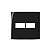 PLACA MARGIRIUS SLEEK 4X4 2 MÓDULO S/S PA015911 EBONY/PRETO 673463 - Imagem 2