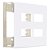 PLACA MARGIRIUS SLEEK 4X4 4 MÓDULO C/S PA016019 BRANCO 673234 - Imagem 3
