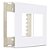 PLACA MARGIRIUS SLEEK 4X4 6 MÓDULO C/S PA016018 BRANCO 673242 - Imagem 5