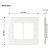 PLACA MARGIRIUS SLEEK 4X4 6 MÓDULO C/S PA016018 BRANCO 673242 - Imagem 6