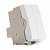 CONJUNTO MARGIRIUS SLEEK MÓDULO INTERUPTOR SIMPLES.DUPLO PA017837 BRANCO 673285 - Imagem 3