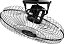 VENTILADOR DE TETO VENTIDELTA 60CM 360º BIVOLT PRETO 76-6402 GRADE DE ACO 766631 - Imagem 2