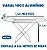 VARAL DE CHAO MOR ALUMUMINIO COM ABAS 155X50 6032 292397 - Imagem 5