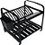 ESCORREDOR DE INOX MAKINOX 12 PRATOS COM PORTA TALHER DE PVC PRETO 0412P 725714 - Imagem 3
