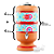 FILTRO BARRO SALUS TEX 4L 1507T TURQUESA 442208 - Imagem 2