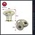 PUXADOR P&J OVAL VILLAGE GRANDE DOURADO 7300GD C/2 415782 - Imagem 8