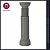 PÉ PARA ÁRMARIO GABINETE MÓVEIS P&J 130/165MM CINZA 5155JC C/1 442577 - Imagem 4