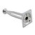 PÉ PARA ÁRMARIO GABINETE MÓVEIS P&J 150MM METAL CROMADO CONICO C/1 442500 - Imagem 3